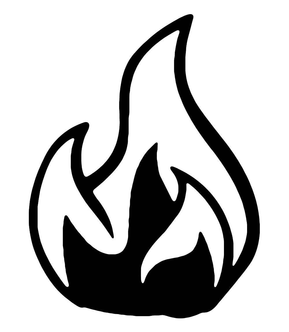 Printable Flame Stencil For Free