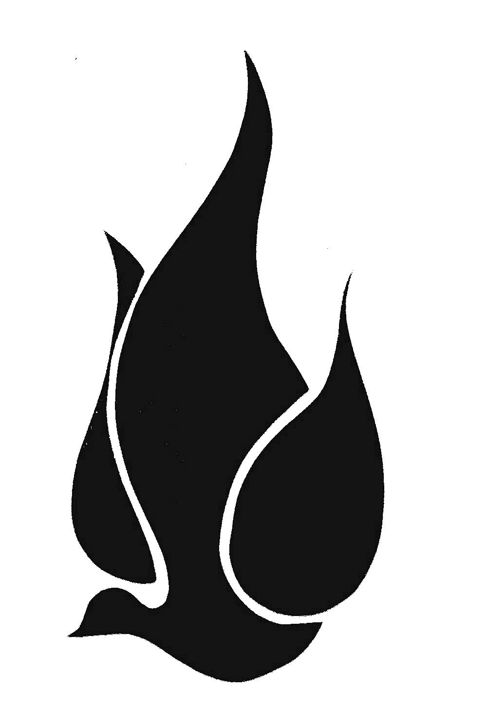 Printable Flame Stencil For Girl