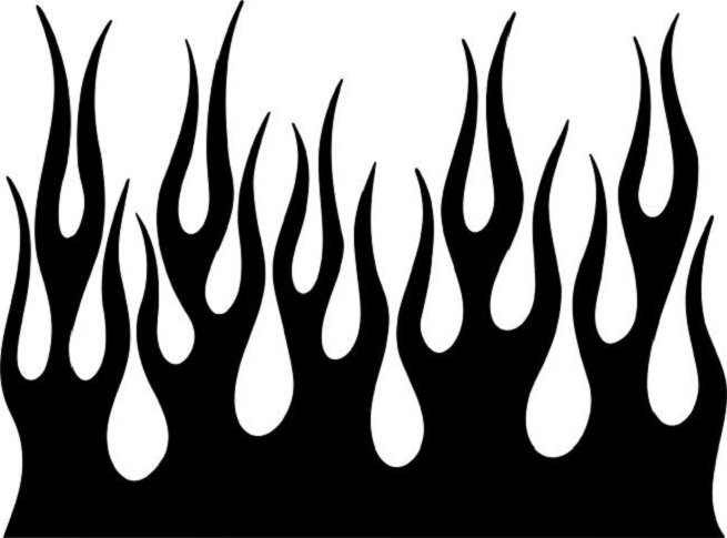 Printable Flame Stencil For Kid