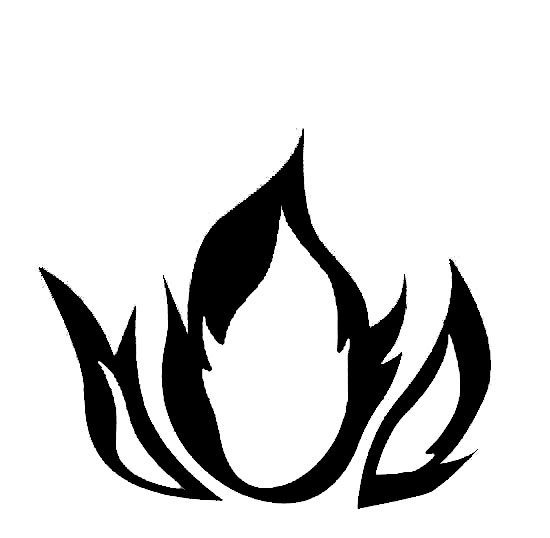Printable Flame Stencil Images
