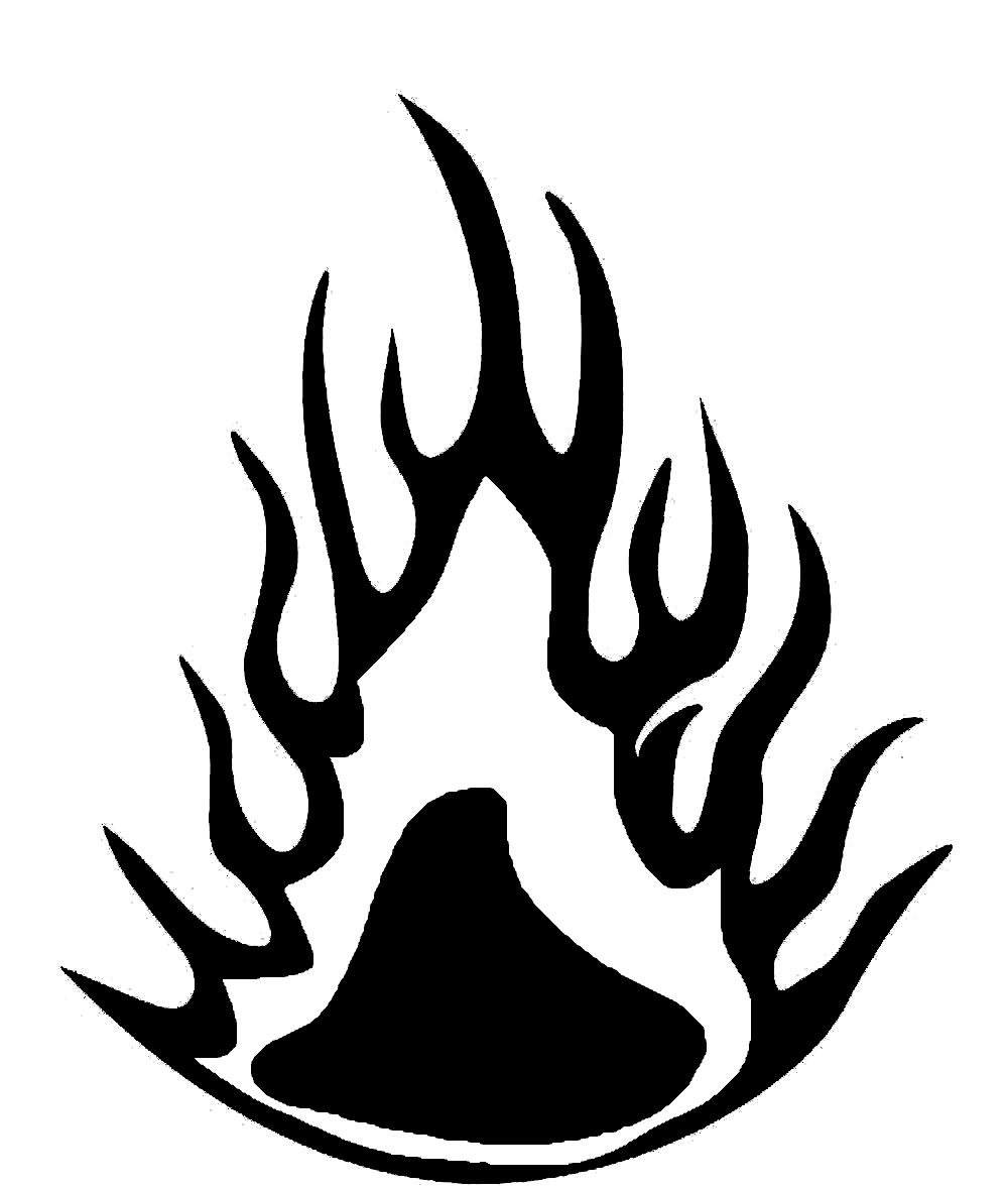 Printable Flame Stencil Picture