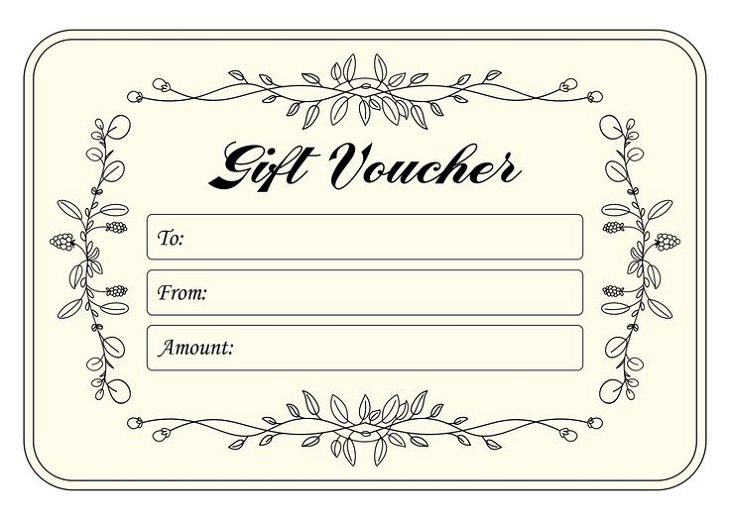 Printable Gift Card Template For Adult
