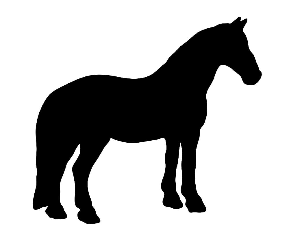 Printable Horse Stencil Basic