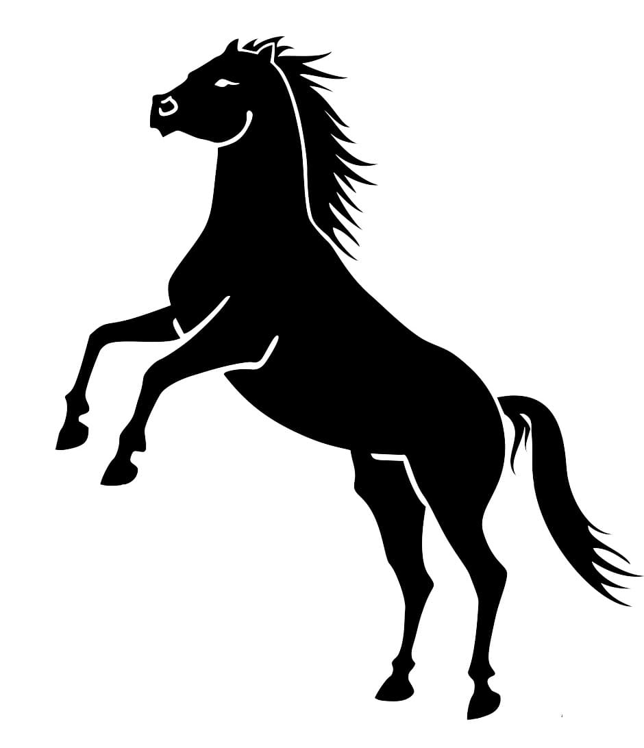 Printable Horse Stencil Download Free For Kids