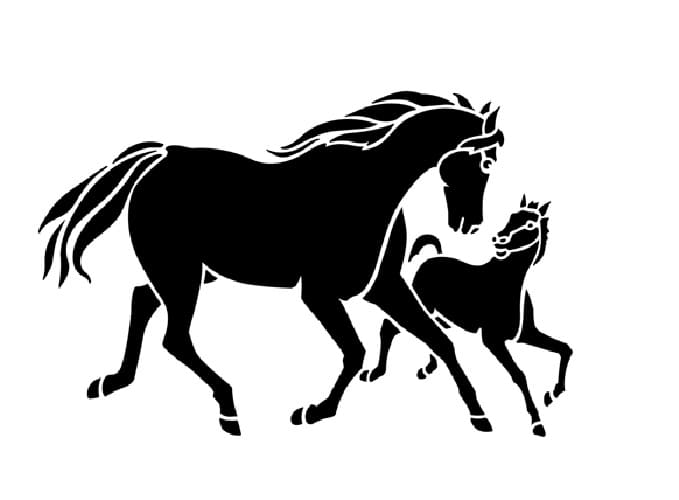 Printable Horse Stencil For Free