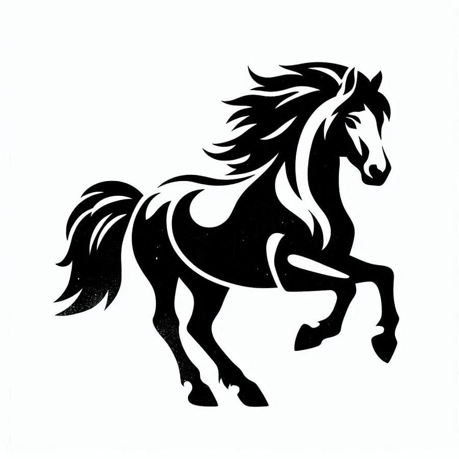 Printable Horse Stencil For Girl