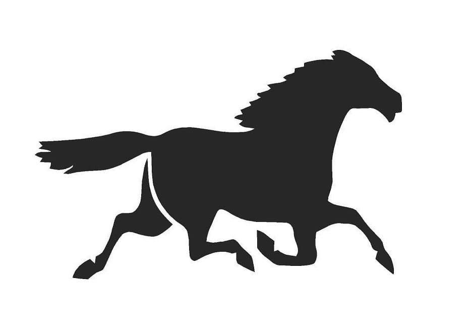 Printable Horse Stencil For Kid