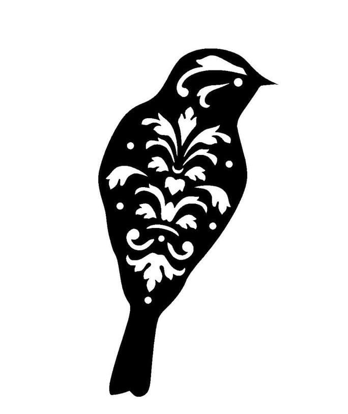 Printable Kids Bird Stencil