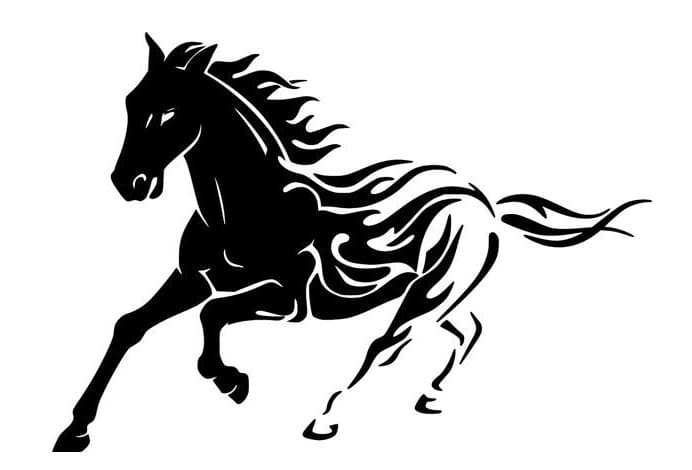 Printable Kids Horse Stencil