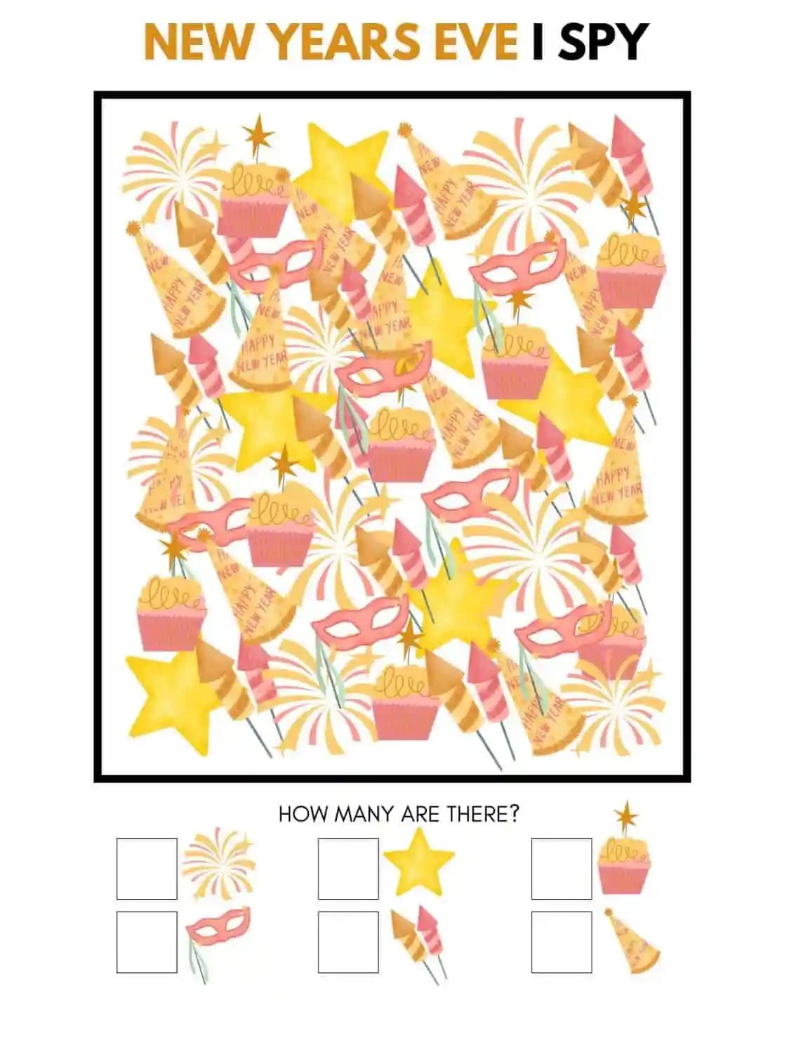 Printable New Years I Spy Download Free