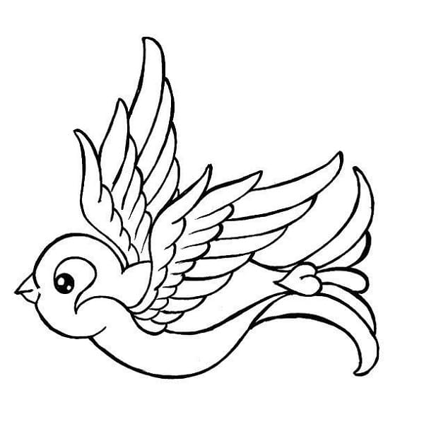 Printable Perfect Bird Stencil