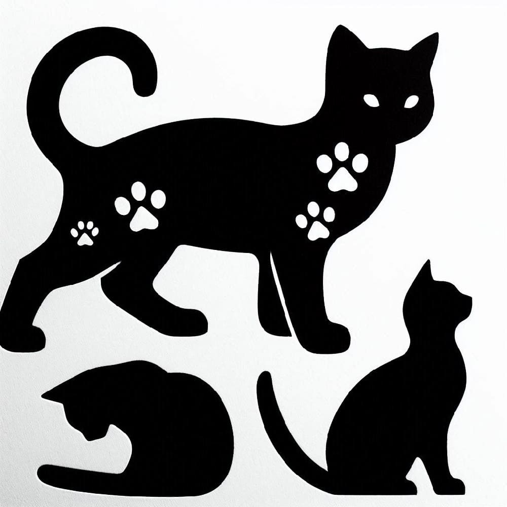 Printable Perfect Cat Stencil