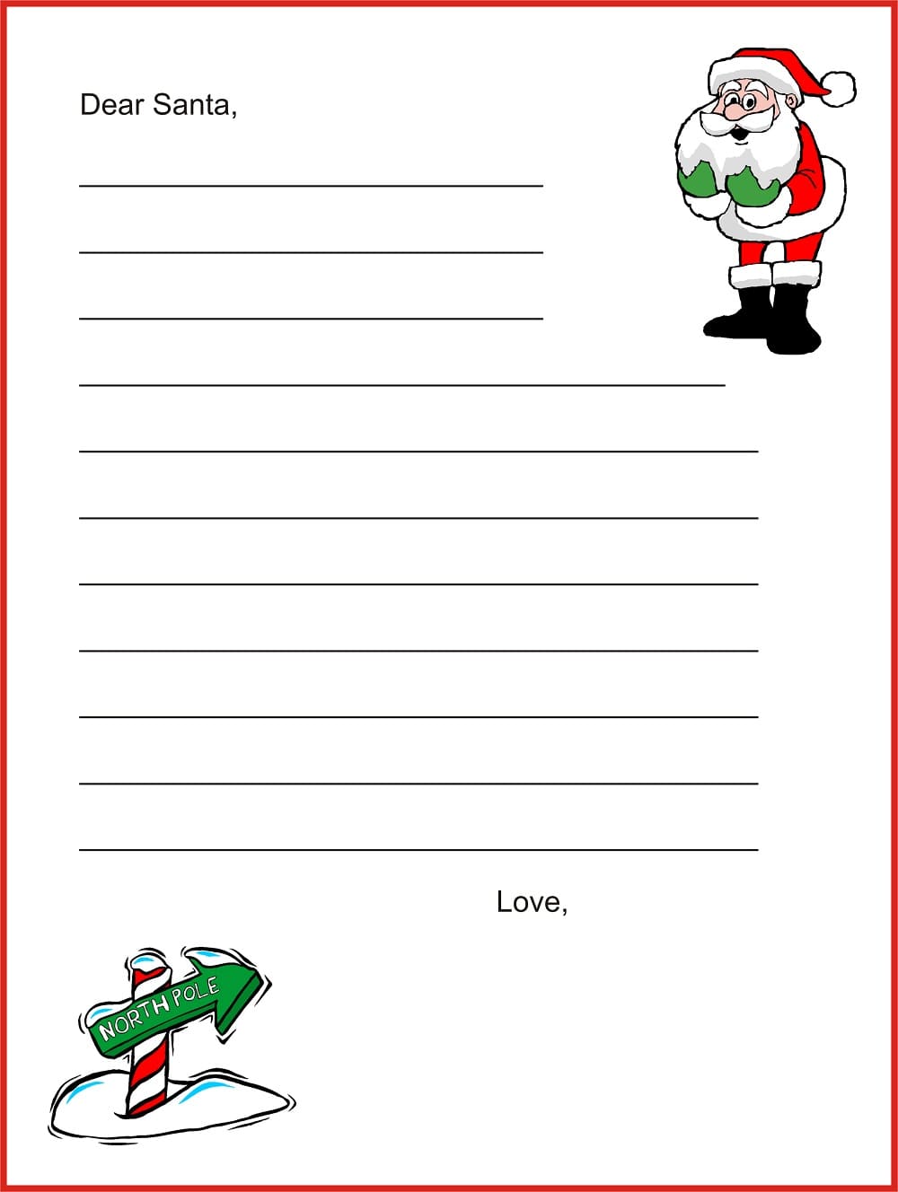 Printable Perfect Christmas List Template