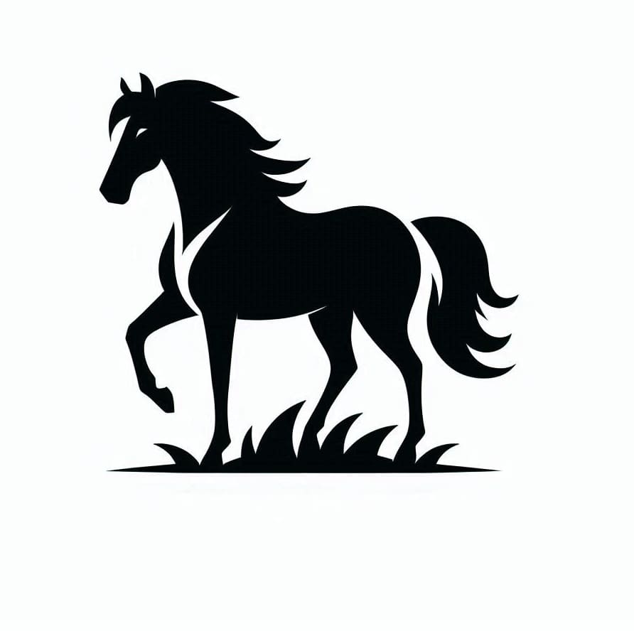 Printable Perfect Horse Stencil
