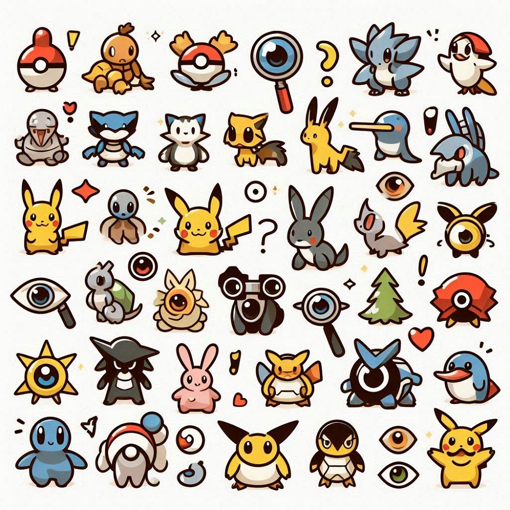 Printable Pokemon I Spy Free Images