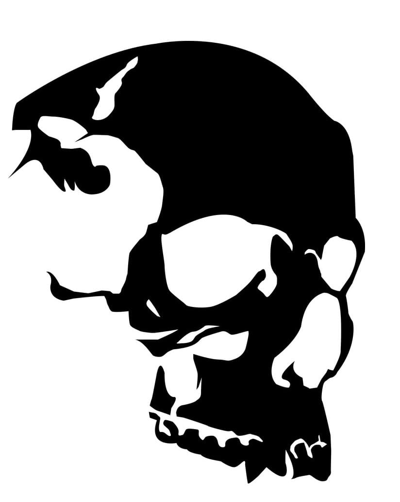 Printable Skull Stencil Download Free For Kids