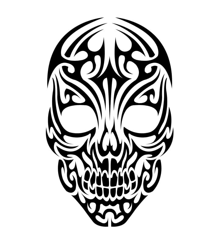 Printable Skull Stencil Free Download