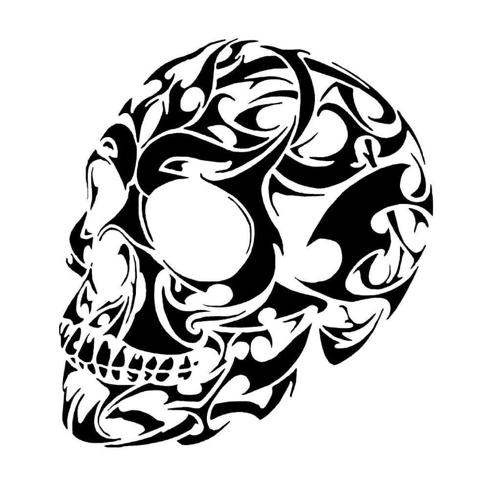Printable Skull Stencil Picture