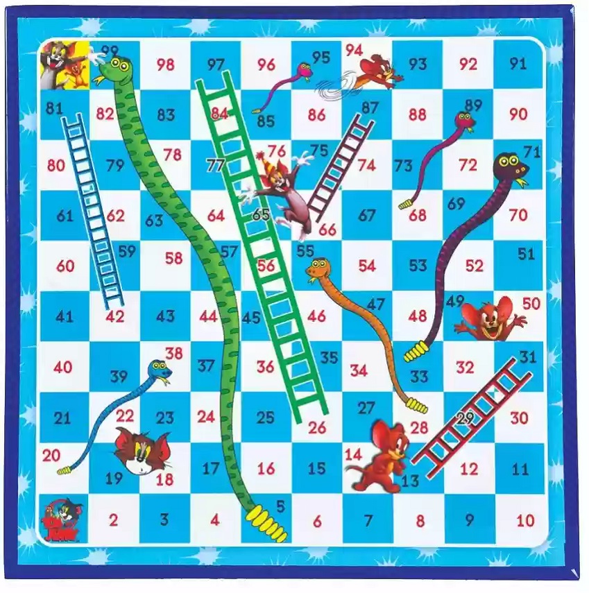 Printable Snakes and Ladders For Kid