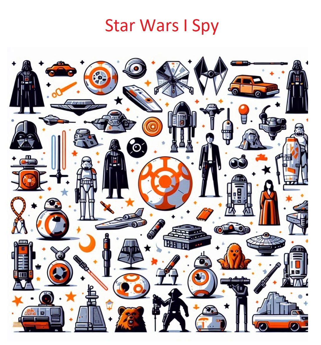 Printable Star Wars I Spy Free Download