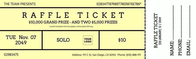 Printable Ticket Template Download