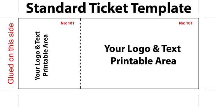 Printable Ticket Template For Free