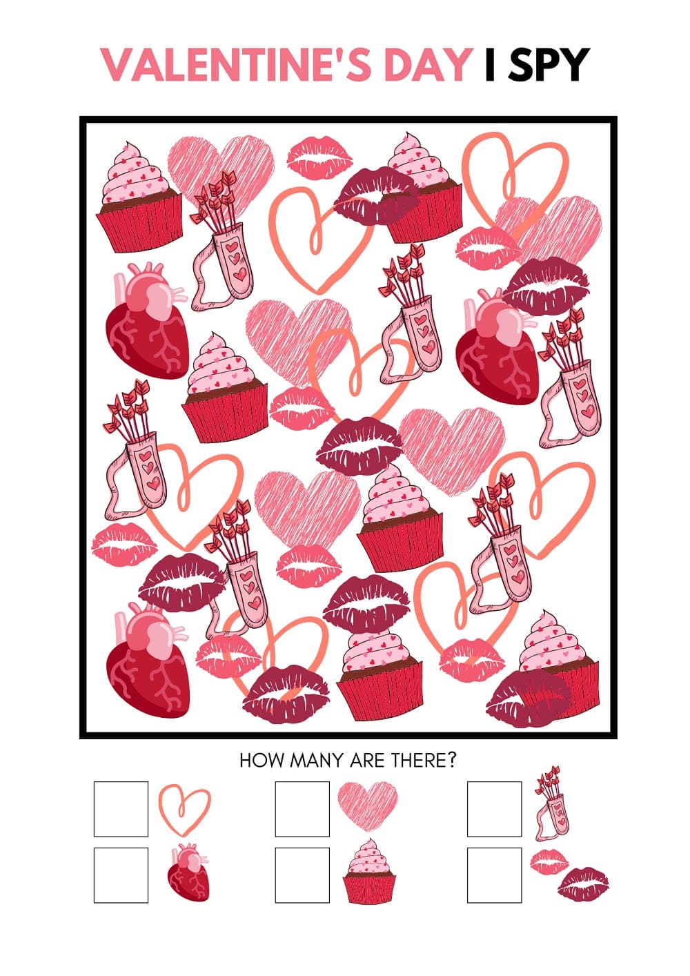 Printable Valentine I Spy Basic Image