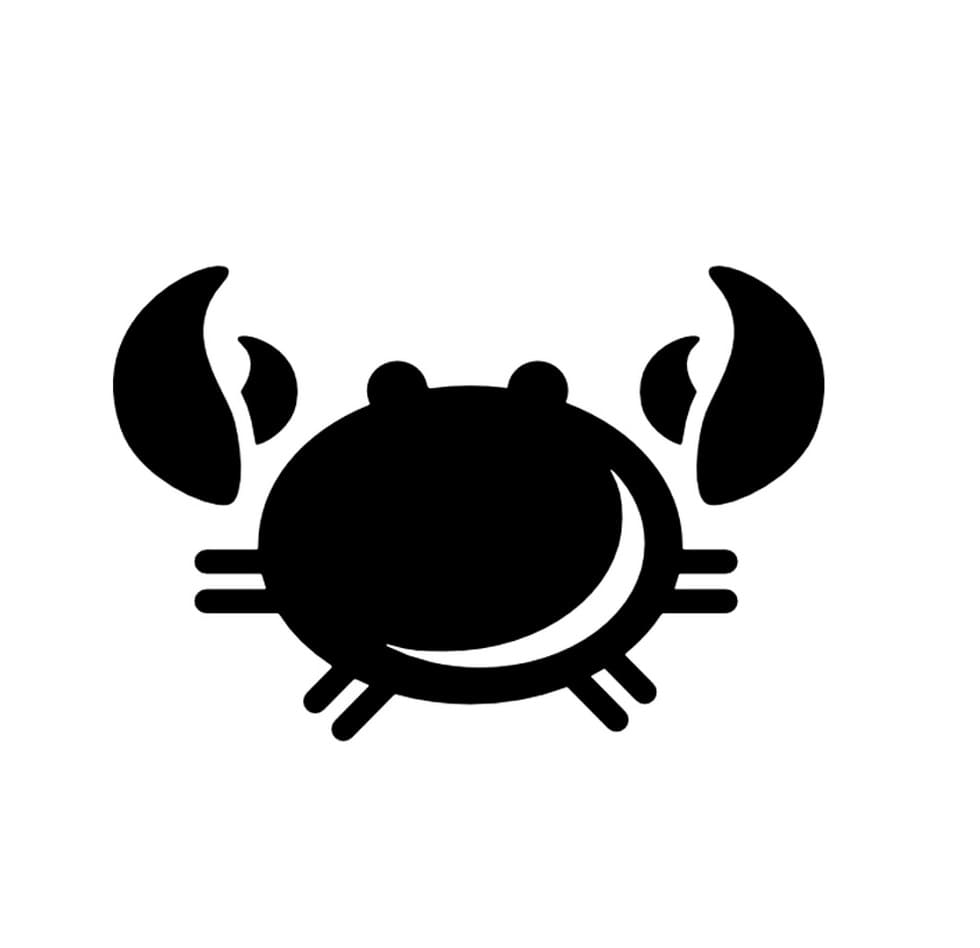 Simple Crab Stencil