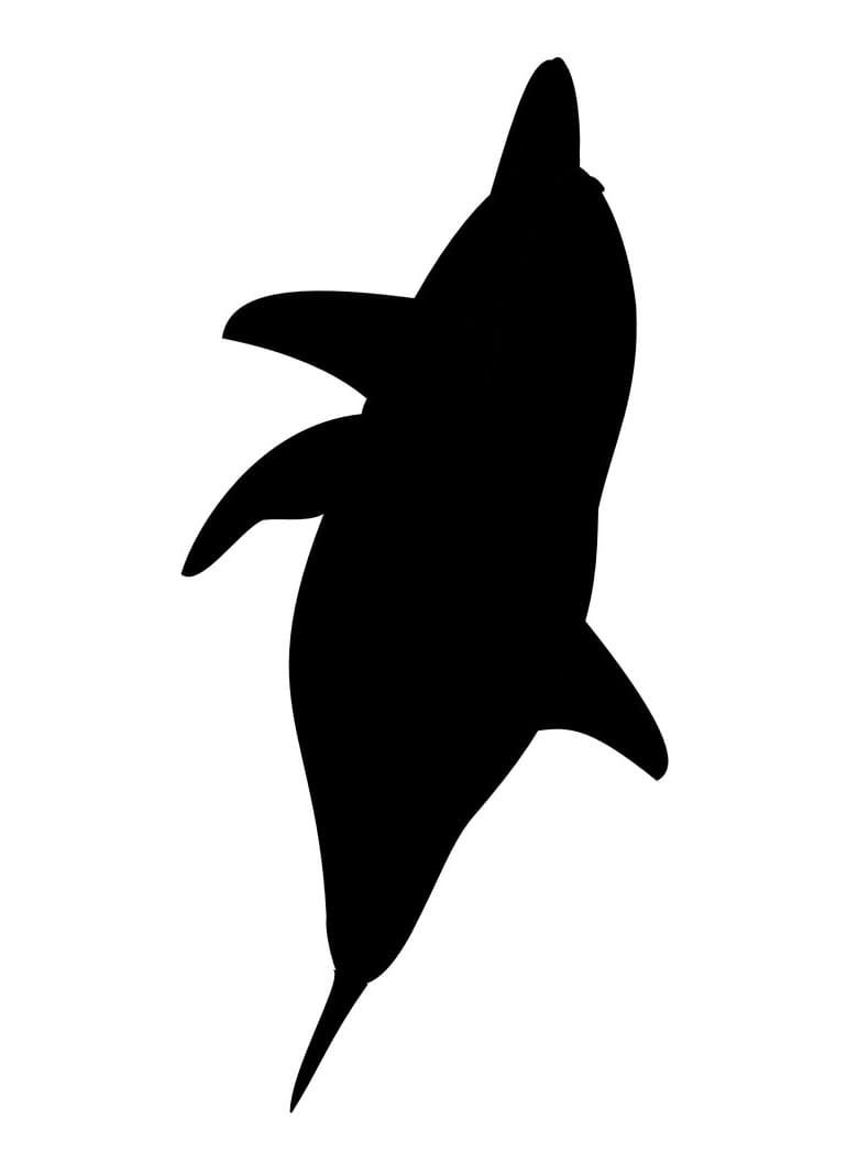 Simple Dolphin stencil