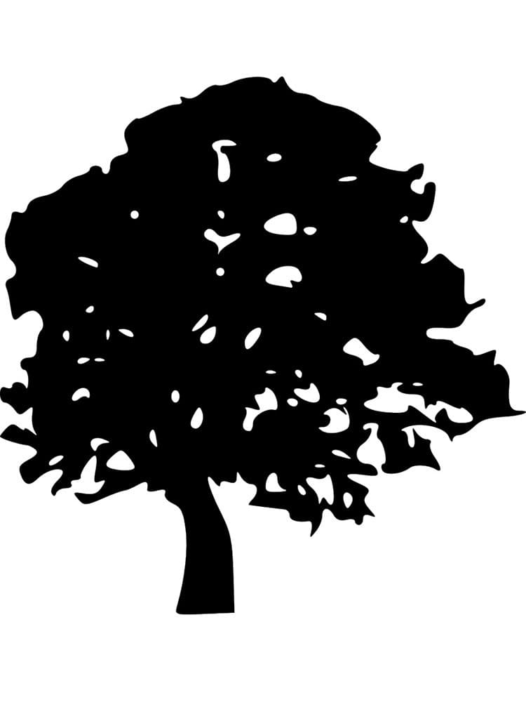 Simple Tree Stencil