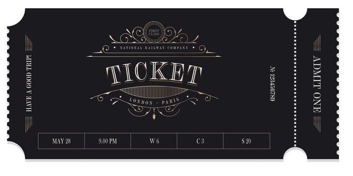 Ticket Basic Template Free