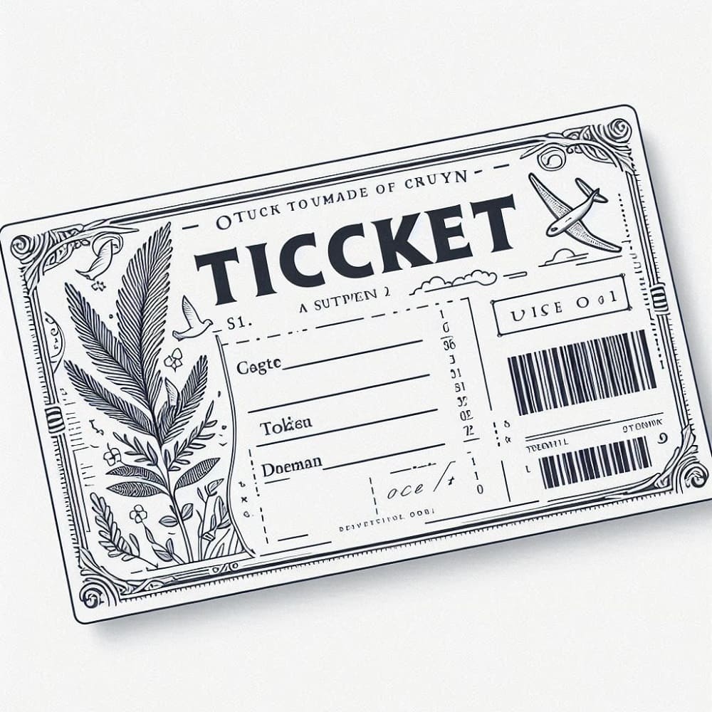 Ticket Template Free Picture