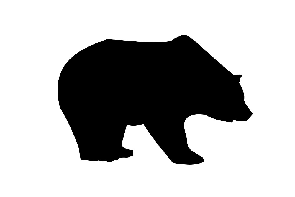 Bear Happy Stencil