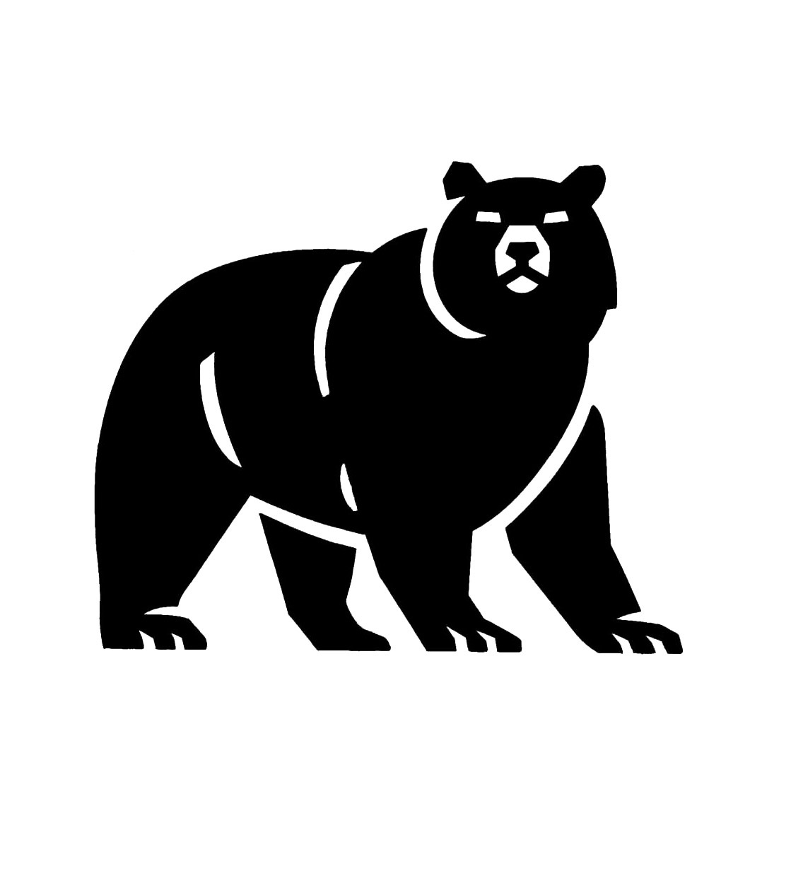 Bear Shape Stencil