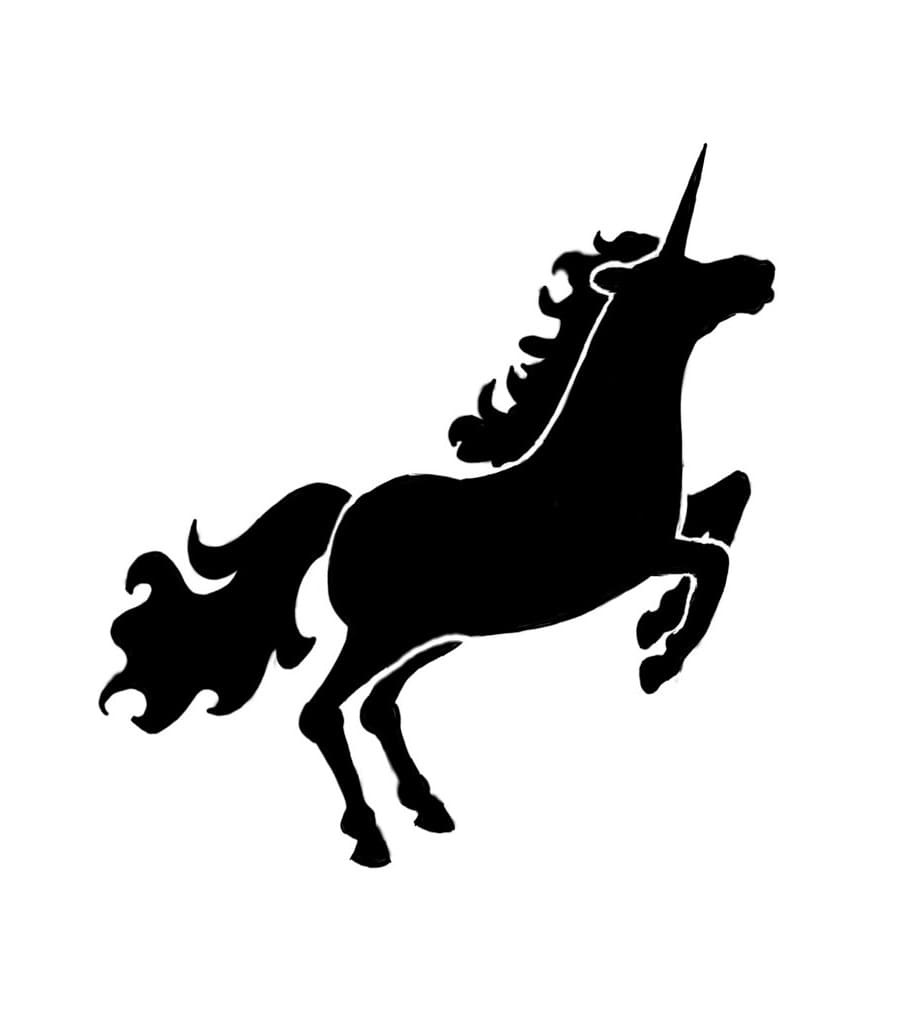 Cute Unicorn Stencil