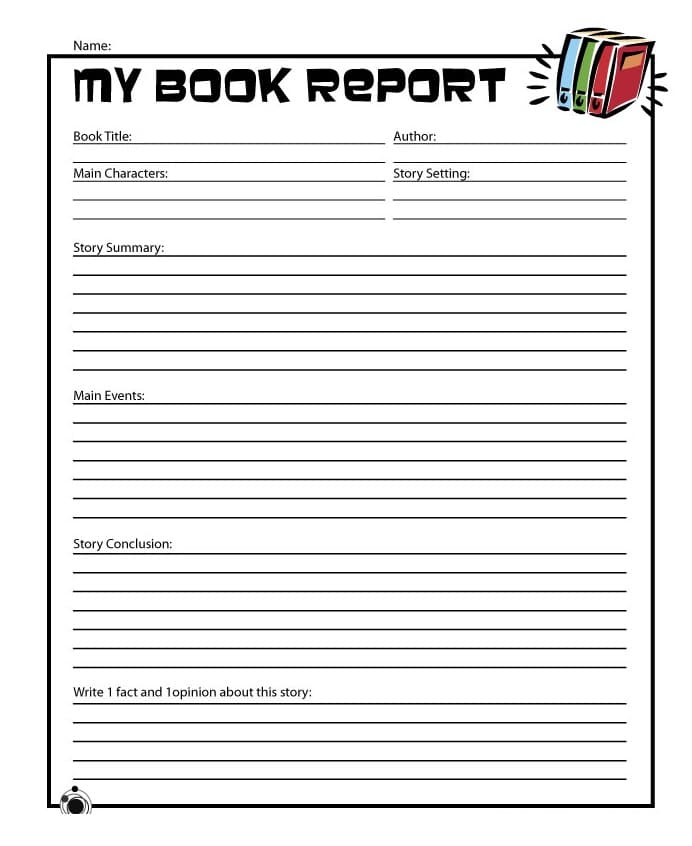 Download Printable Book Report Template