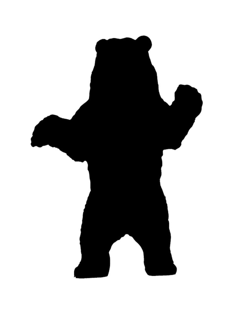 Mischievous Bear Stencil