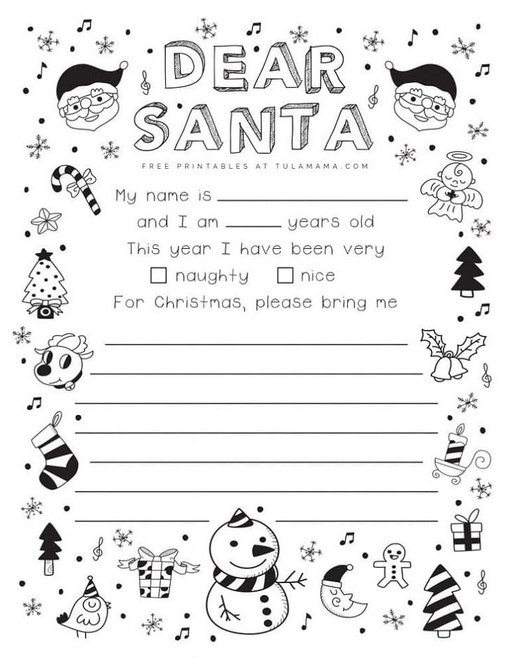 Printable Amazing Santa Letter Template