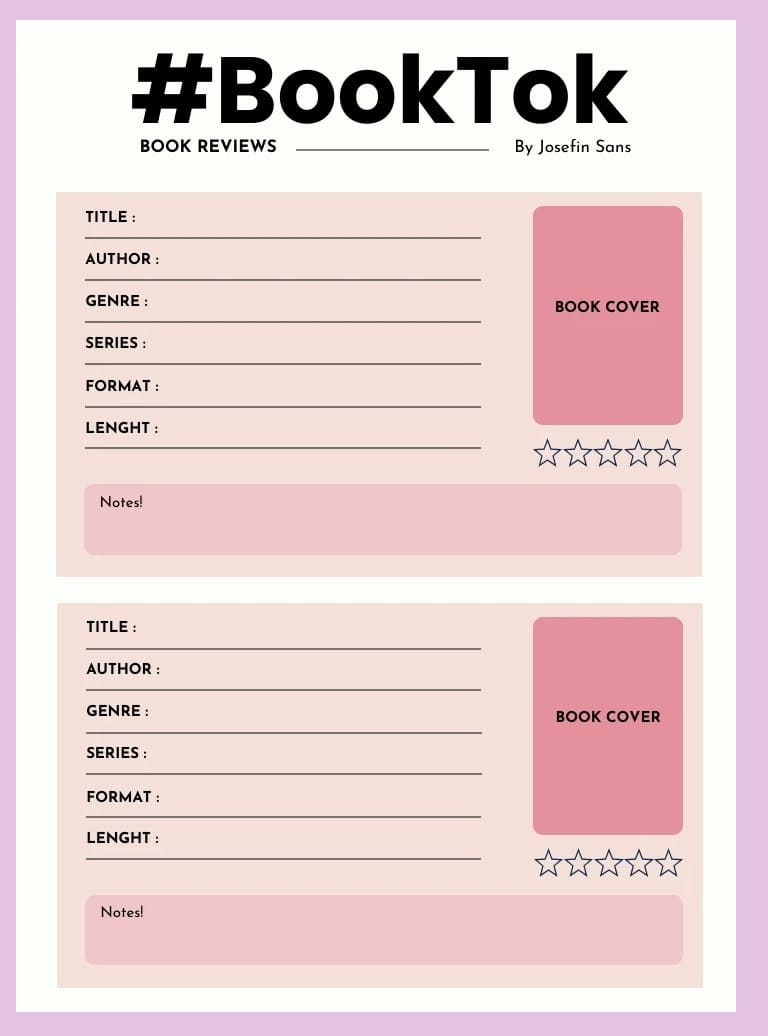 Printable Book Report Template For Free