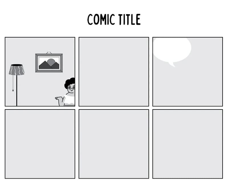 Printable Comic Book Template Free Image