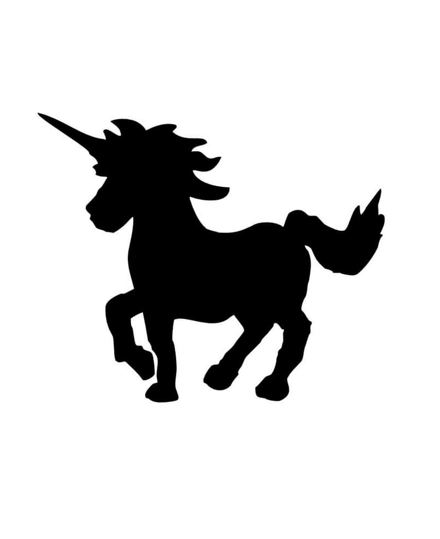 Whimsical Unicorn Stencil